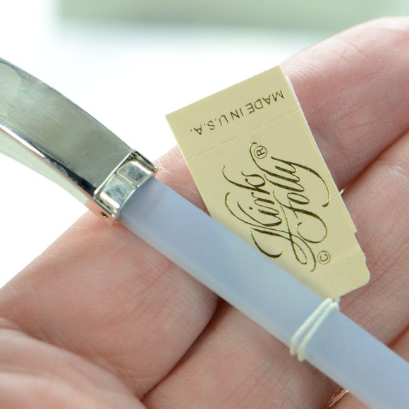 Kirks Folly Crystal Letter Charm Silicone Rubber Waterproof Bracelet - Picture 5 of 10